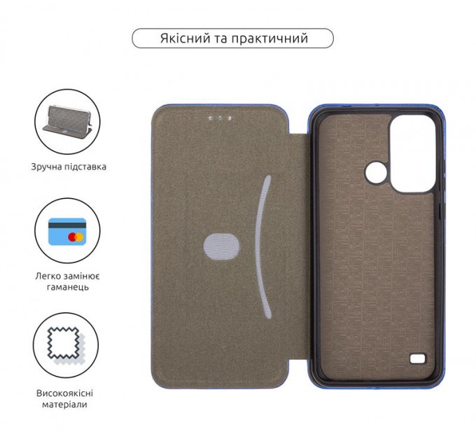 Чехол-книжка Armorstandart G-Case для ZTE Blade A53 Blue (ARM68855)