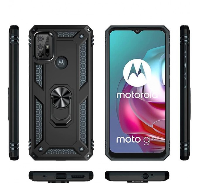 BeCover Чeхол-накладка BeCover Military для Motorola Moto G10/G10 Power/G20/G30 Black (706634)