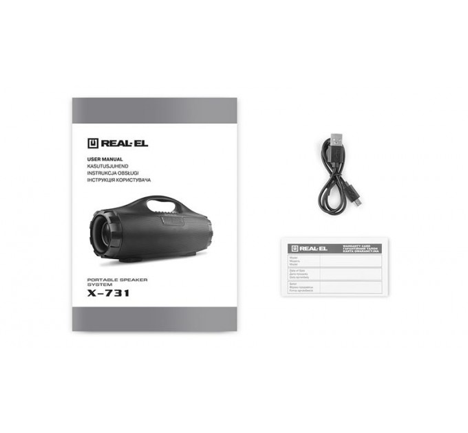 REAL-EL Акустична система REAL-EL X-731 Black