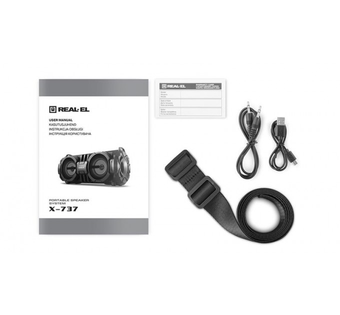 REAL-EL Акустична система REAL-EL X-737 Black