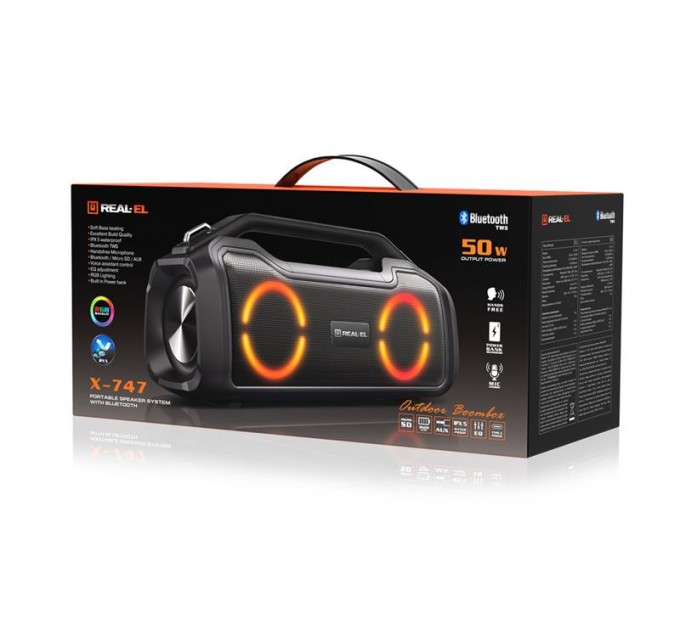 REAL-EL Акустична система REAL-EL X-747 Black