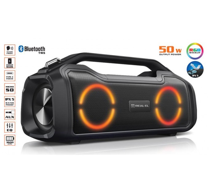 REAL-EL Акустична система REAL-EL X-747 Black