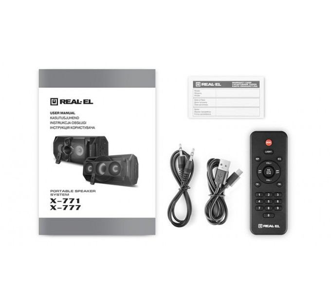 REAL-EL Акустична система REAL-EL X-777 Black