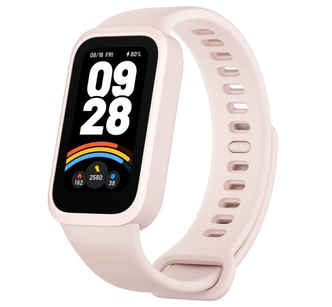 Xiaomi Фитнес-браслет Xiaomi Mi Smart Band 9 Active Pink (BHR9917GL); 1.47" (320x172) TFT сенсорный / Bluetooth 5.3 / 5 ATM / 300 мАч / 45.9 x 26.94 x 9.99 мм, 29.7 г / розовый