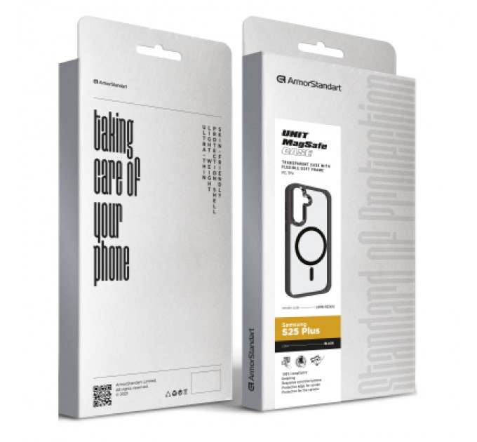 Armorstandart Чохол до мобільного телефона Armorstandart Unit MagSafe Samsung S25 Plus Black (ARM82263)