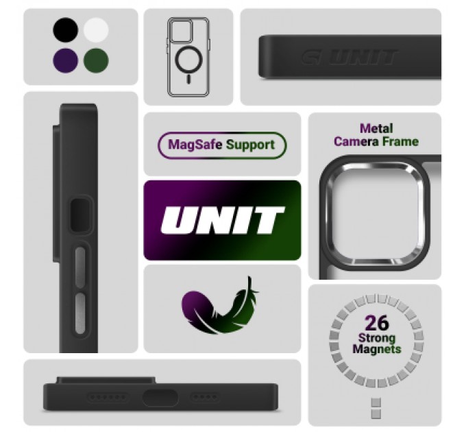 Armorstandart Чохол до мобільного телефона Armorstandart Unit MagSafe Samsung S25 Plus Black (ARM82263)