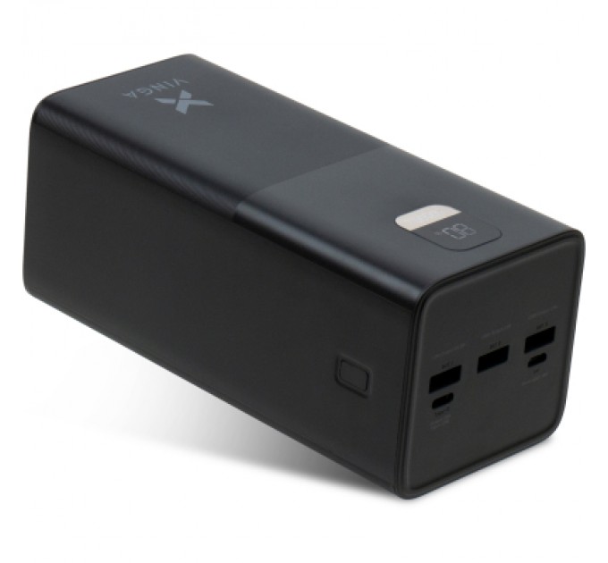 Батарея універсальна Vinga 50000 mAh 22.5W Display Black (VPBB5022)