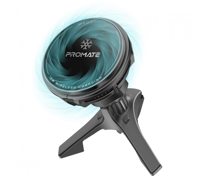 Promate Бездротовий зарядний пристрій Promate MagChill-Ga MagSafe Black (magchill-ga)