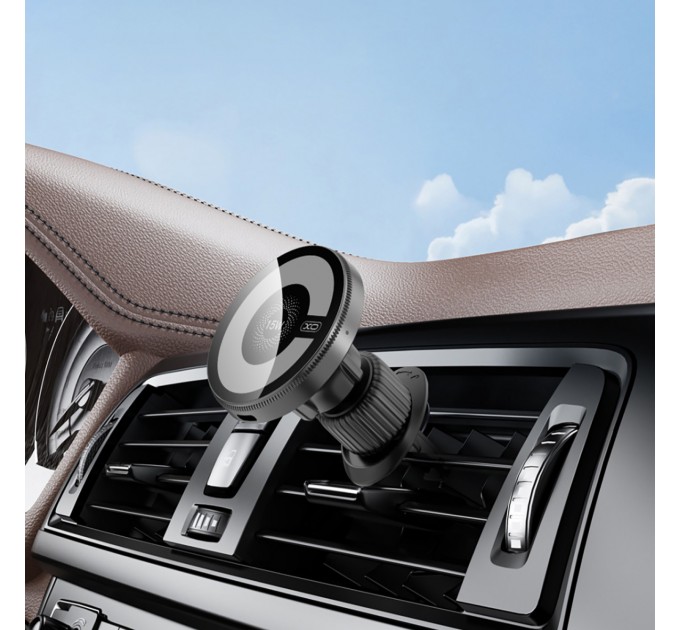 XO Бездротовий зарядний пристрій XO CX025 Magnetic MagSafe Black (CX025.black)