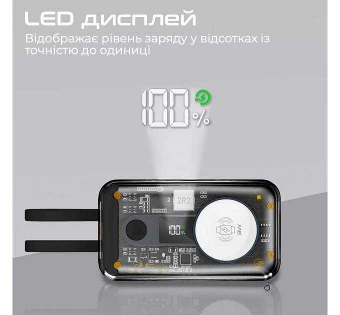 Універсальна мобільна батарея Promate Mavrix 10000mAh 35W Black (mavrix.black)