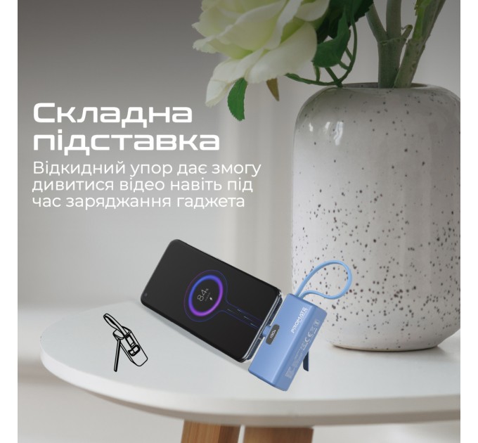 Promate Універсальна мобільна батарея Promate Nanopack-5 5000mAh 20W Blue (nanopack-5.navy)