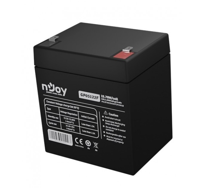 nJoy Акумуляторна батарея Njoy GP05122F 12V 5AH (BTVACEUOATF2FCN01B) AGM