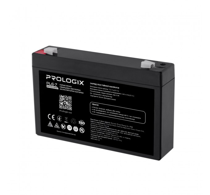 Prologix Акумуляторна батарея Prologix 6V 7AH (PL6-7) AGM