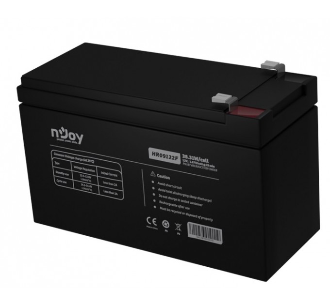 nJoy Акумуляторна батарея Njoy HR09122F 12V 9AH (BTVACIUOCTH2FCN01B) AGM