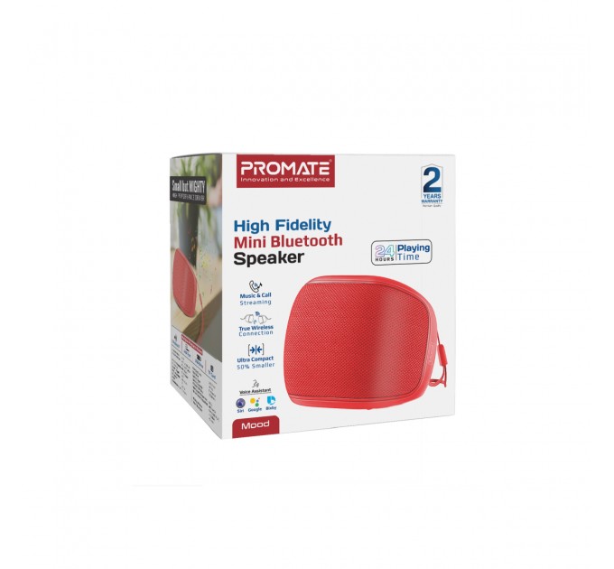 Promate Акустична система Promate Mood 5W Red (mood.red)