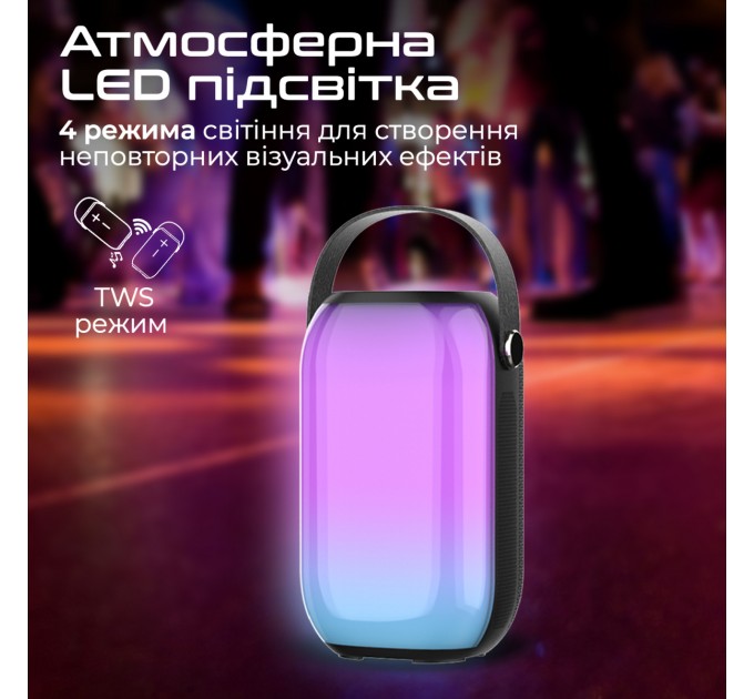 Promate Акустична система Promate Spectro-20 20W Black (spectro-20)