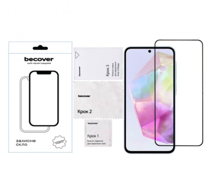 BeCover Скло захисне BeCover Samsung Galaxy A36 SM-A366 Black (712886)