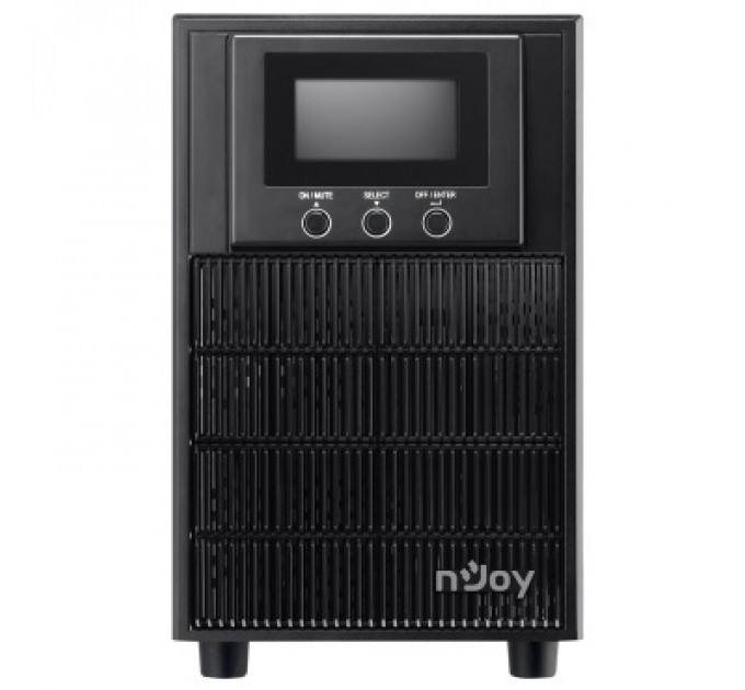 nJoy ИБП NJOY Aten Pro 2000 (PWUP-OL200AP-AZ01B), Online, 3 x Schuko, USB, LCD, металл