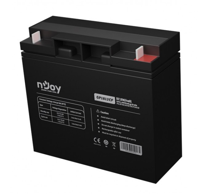 nJoy Акумуляторна батарея Njoy GP1812CF 12V 18AH (BTVACATHETHCFCN01B) AGM