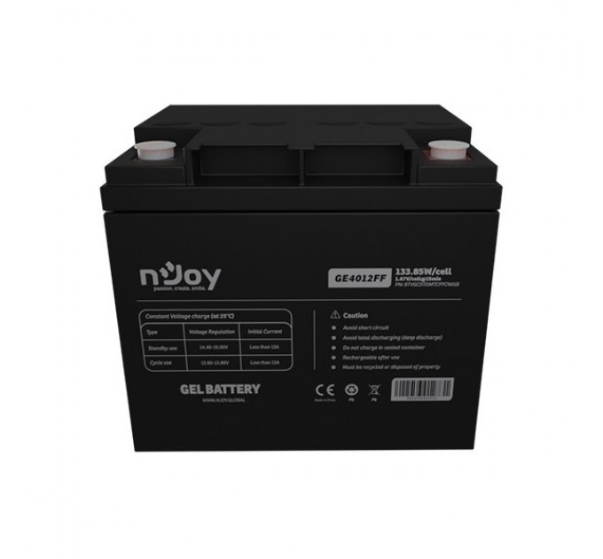 nJoy Акумуляторна батарея Njoy GE4012FF 12V 40AH (BTVGCDTOMTCFFCN01B) GEL