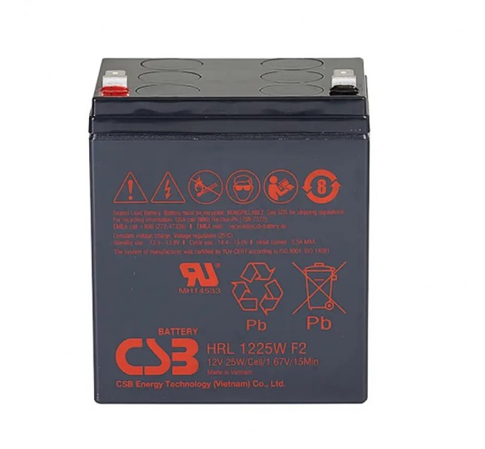 CSB Акумуляторна батарея CSB 12V 5.8AH (HRL1225WF2) AGM