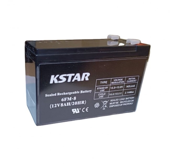 Kstar Акумуляторна батарея KSTAR 12V 8.0AH (6-FM-8) AGM