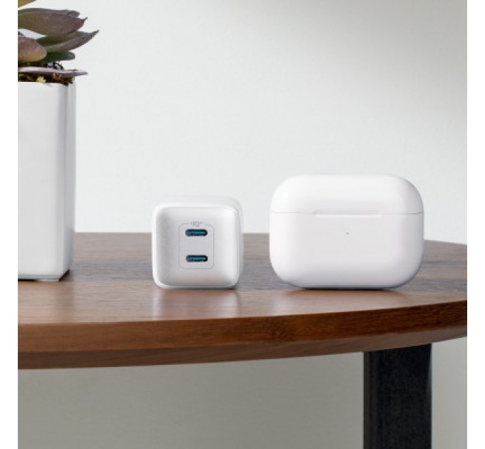 Anker Зарядний пристрій Anker PowerPort 521 Nano Pro - 40W 2xUSB-C PIQ3.0 White (A2038G21)