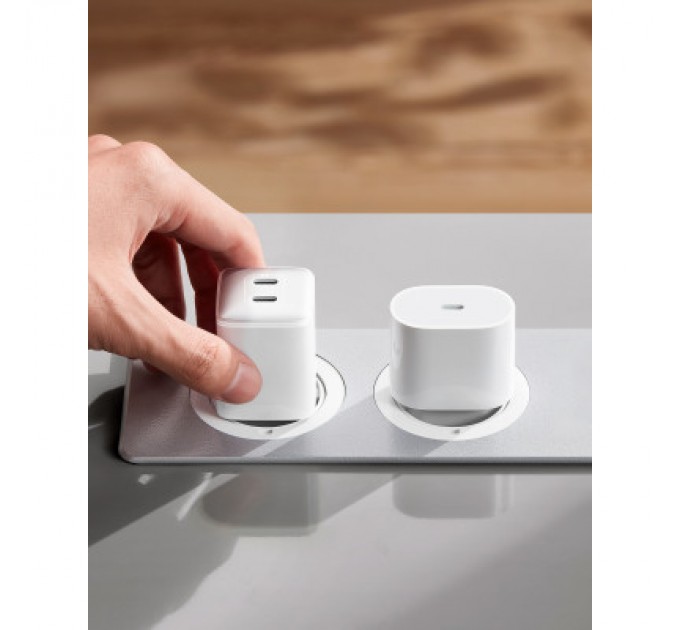 Anker Зарядний пристрій Anker PowerPort 521 Nano Pro - 40W 2xUSB-C PIQ3.0 White (A2038G21)