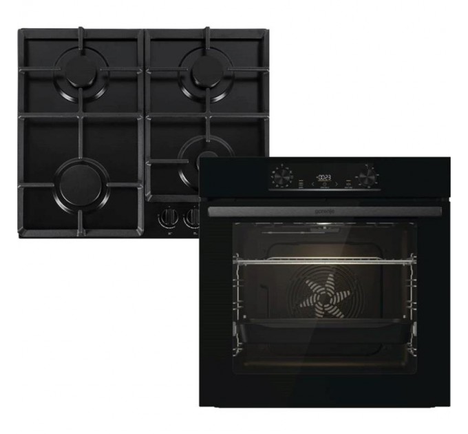 Gorenje Вбудований комплект Варильна поверхня Gorenje G641EB + Духова шафа Gorenje BO6735E05B