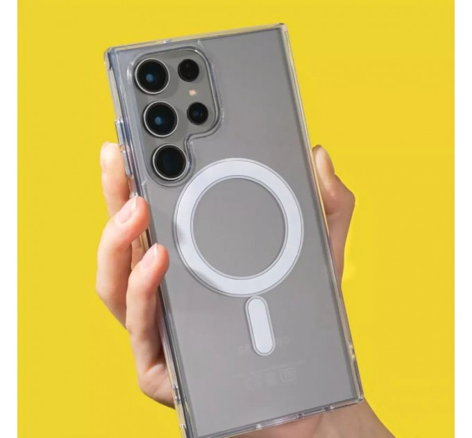 Wave Чохол-накладка Wave Clear Case (PC+TPU) with Magnetic Ring для Samsung Galaxy S24 SM-S921 Transparent