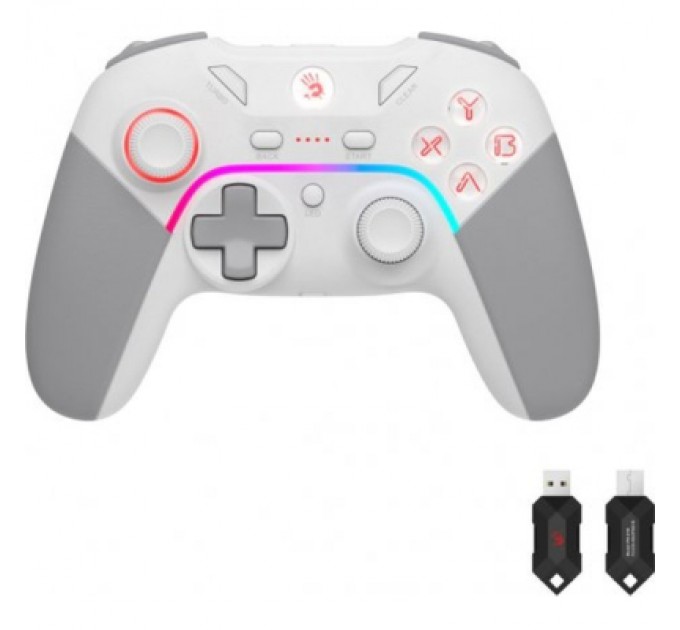Геймпад A4Tech Bloody GPW70 Wireless/USB Sports White (4711421995870)