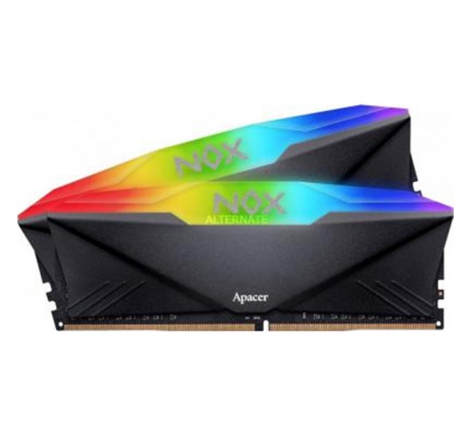 Модуль пам`ятi DDR4 2x8GB/3200 Apacer NOX RGB Black (AH4U16G32C28YNBAA-2)