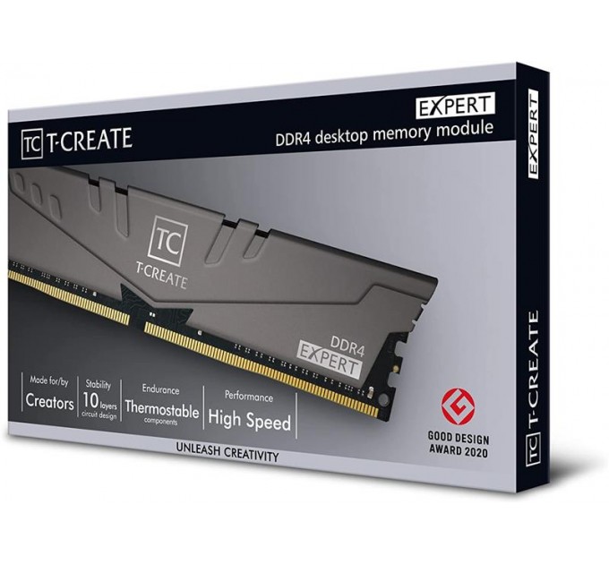 Team Модуль пам`яті DDR4 2x8GB/3200 Team T-Create Expert Gray (TTCED416G3200HC16FDC01)