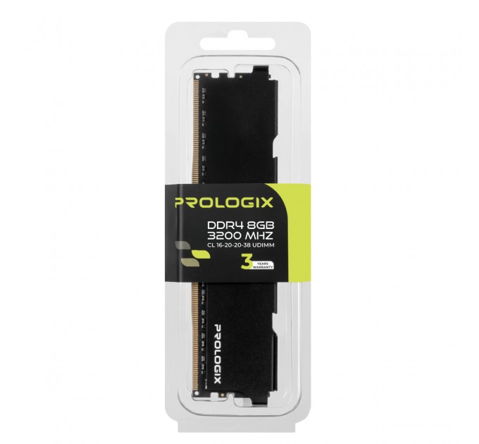 Prologix Модуль пам`ятi DDR4 8GB/3200 Prologix Black (PRO8GB3200B4)