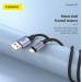 Foneng Кабель Foneng X95 Metal Head Braided Cable (3A) USB - Lightning, 1.2 м, Black (X95-CA-IP)