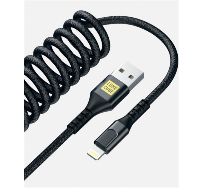 Luxe Cube Кабель Luxe Cube Dynamic USB - Lightning (M/M), 1.5 м, Black (4446689101557)