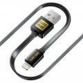 Luxe Cube Кабель Luxe Cube Flat USB - Lightning (M/M),  1 м, чорний (2231252964019)