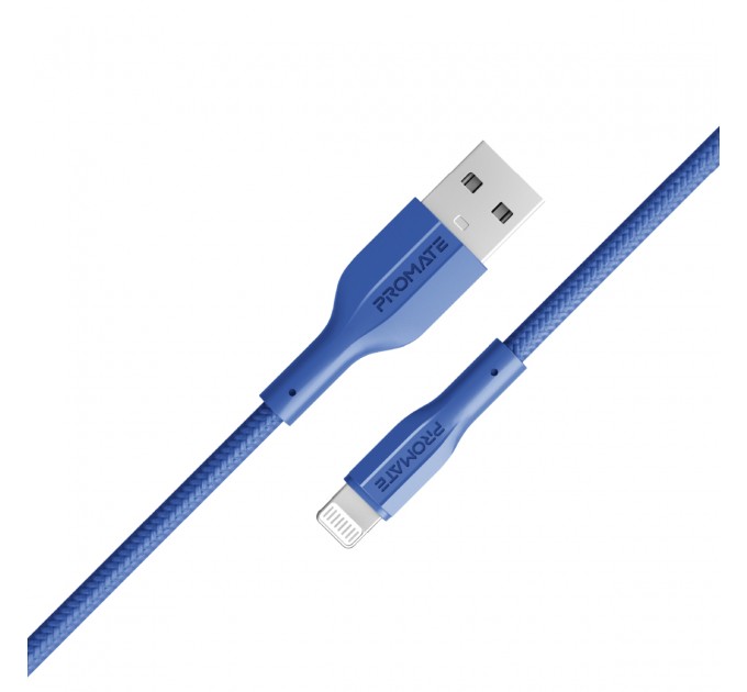Promate Кабель Promate USB - Lightning (M/M), 2 A, 1 м, xCord-Ai Navy (xcord-ai.navy)