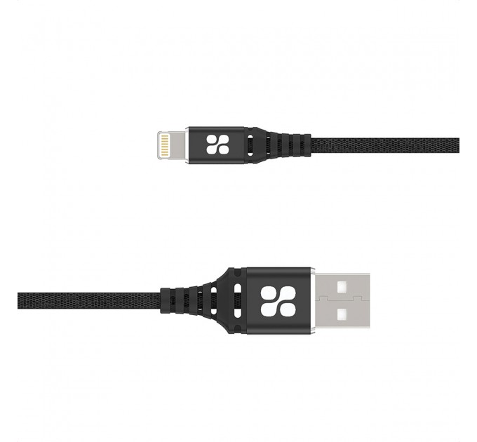 Promate Кабель Promate USB - Lightning (M/M), 2.4 A, 1.2 м, NerveLink-i Black (nervelink-i.black)