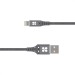 Promate Кабель Promate USB - Lightning (M/M), 2.4 A, 1.2 м, NerveLink-i Grey (nervelink-i.grey)