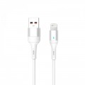 SkyDolphin Кабель SkyDolphin S06L LED Smart Power USB - Lightning (M/M), 1 м, White (USB-000555)