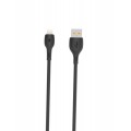 SkyDolphin Кабель SkyDolphin S22L Soft Silicone USB - Lightning (M/M), 1 м, Black (USB-000601)