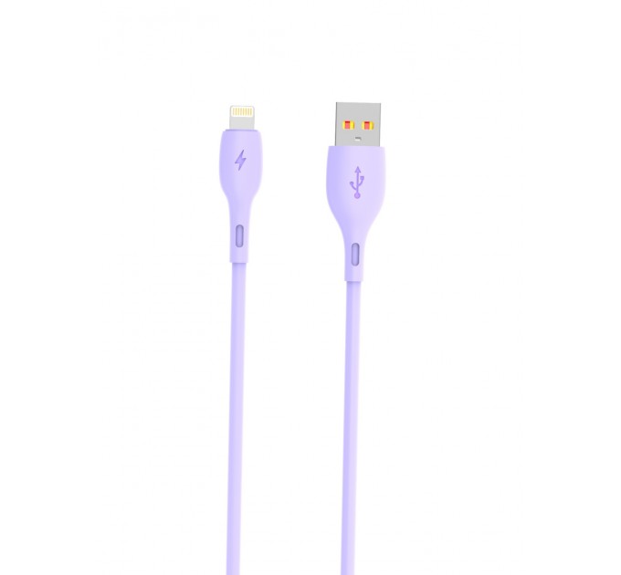 SkyDolphin Кабель SkyDolphin S22L Soft Silicone USB - Lightning (M/M), 1 м, Violet (USB-000600)