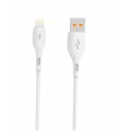 SkyDolphin Кабель SkyDolphin S22L Soft Silicone USB - Lightning (M/M), 1 м, White (USB-000599)