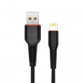 SkyDolphin Кабель SkyDolphin S54L Soft USB - Lightning (M/M), 1 м, Black (USB-000428)