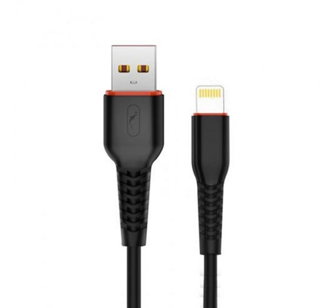 SkyDolphin Кабель SkyDolphin S54L Soft USB - Lightning (M/M), 1 м, Black (USB-000428)