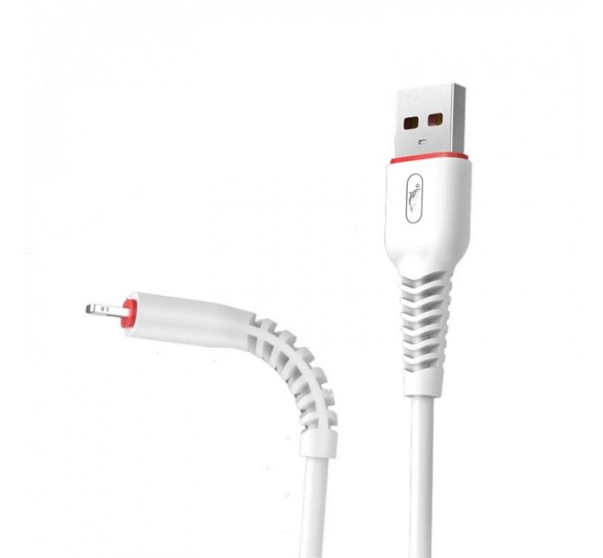 SkyDolphin Кабель SkyDolphin S54L Soft USB - Lightning (M/M), 1 м, White (USB-000429)