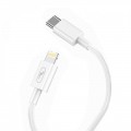 SkyDolphin Кабель SkyDolphin S57L USB Type-C - Lightning (M/M), PD 18 W,  1 м, White (USB-000545)