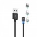 SkyDolphin Кабель SkyDolphin S59KIT Magnetic USB - Lightning + microUSB + Type-C 1м, Black (SDUSB-000547)