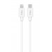 Кабель Ttec USB Type-C - Lightning (M/M), 1.5 м, White (2DKM04B)